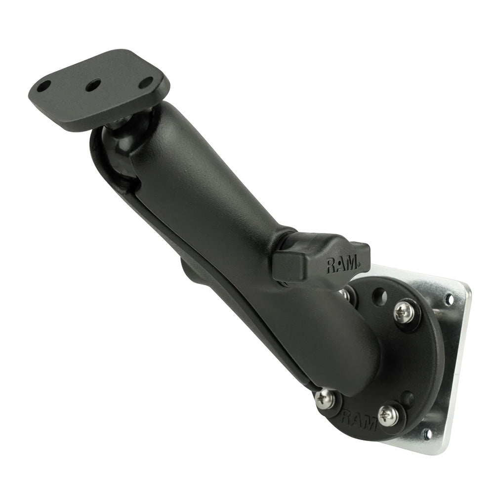 RAM Mount Double Ball Drill-Down Mount w/Diamond Plate & Backer Plate