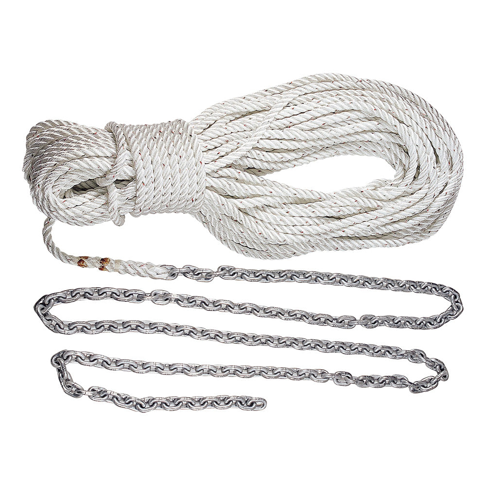 Lewmar Anchor Rode 15’ 5/16” G4 Chain w/200’ 5/8” Rope w/Shackle