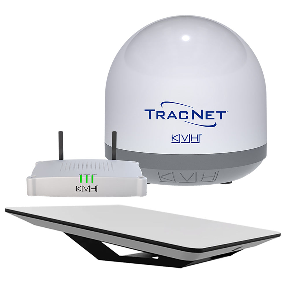 KVH HP Starlink Flat Panel Terminal Kit w/TracNet Coastal Pro 5G/WiFi Compact Terminal w/TracNet Hub - Activation & Service Plans Through KVH ONLY