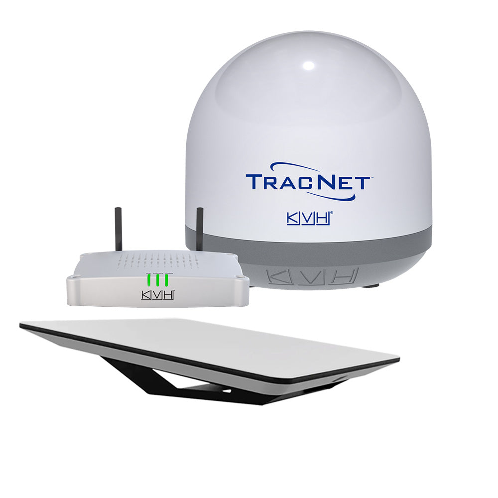 KVH HP Starlink Flat Panel Terminal Kit w/o Router & Ethernet Adapter w/TracNet Coastal Pro 5G/WiFi Compact Terminal - Activation & Service Plans Through KVH ONLY