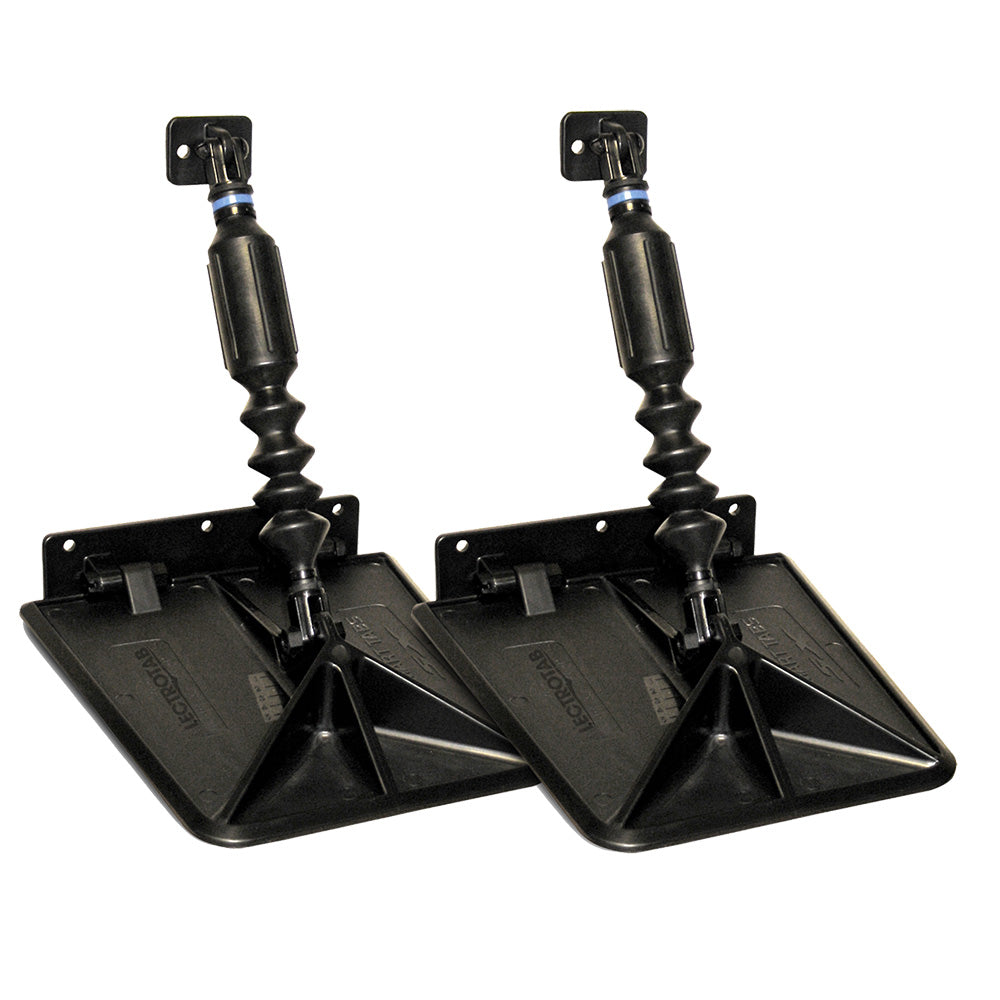 Smart Tab SX Composite Trim Tabs by Lectrotab 9.5” x 10” f/12'-16’ Boat w/40 - 80HP - Black