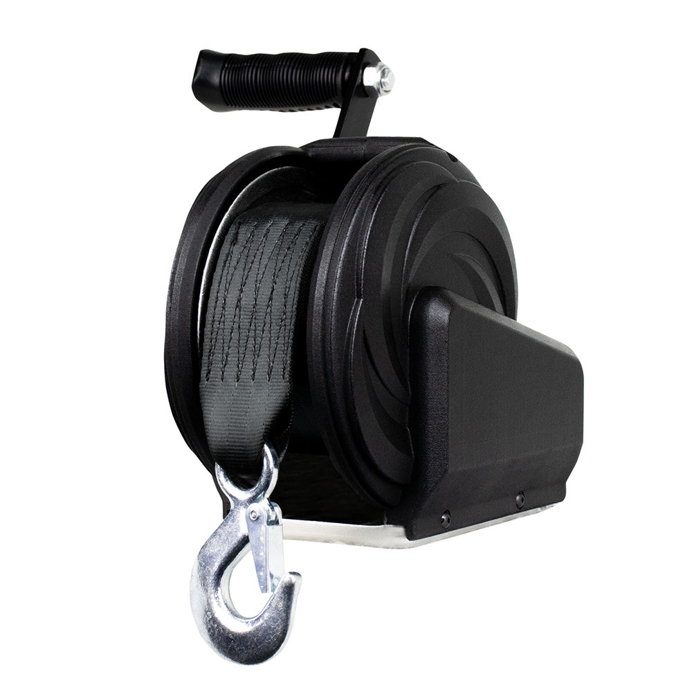 Powerwinch Select Series Winch 1,000lb, 6" Crank Arm - Carbon Black