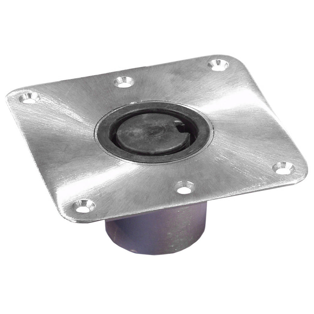 Springfield 2-3/8" Plug-In™ Stainless Steel Square Base - 7"x7"