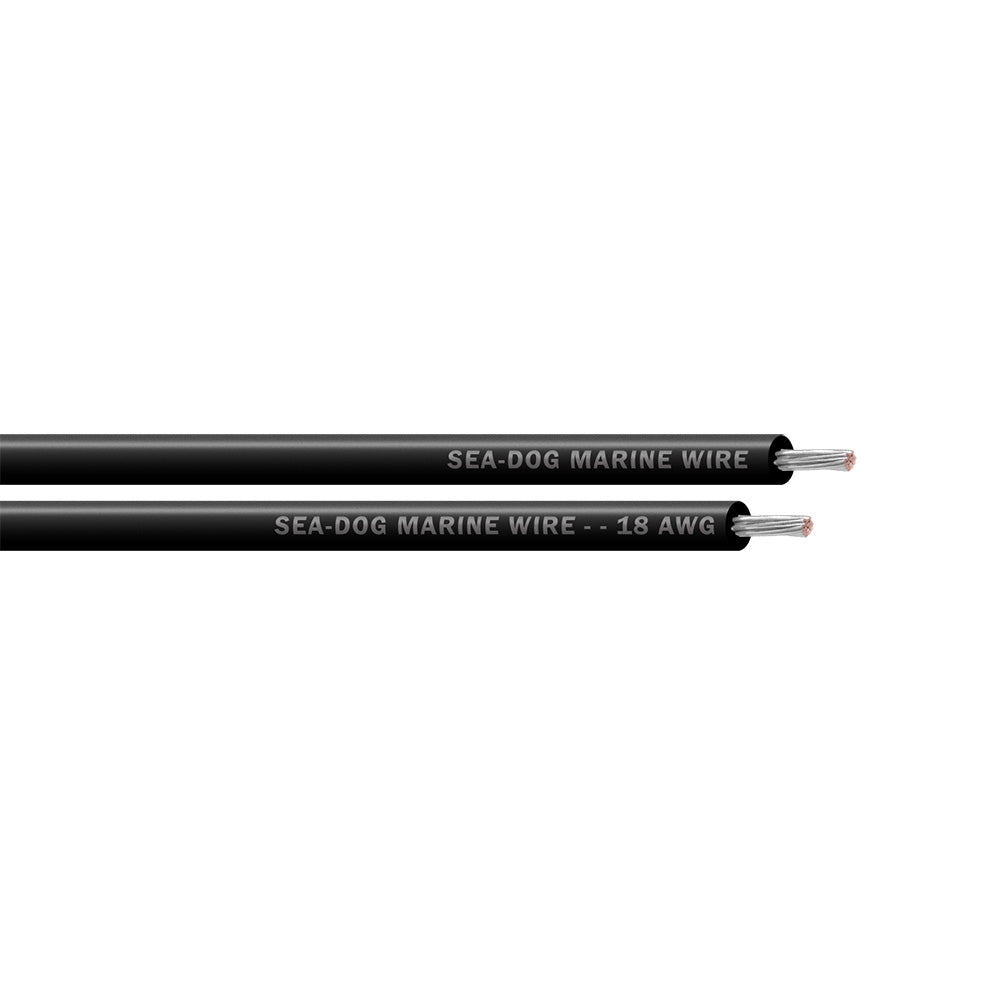 Sea-Dog 18 AWG Black Primary Wire - 250'