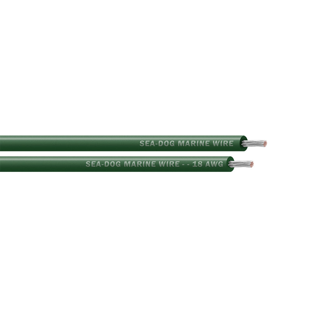 Sea-Dog 18 AWG Green Primary Wire - 25'