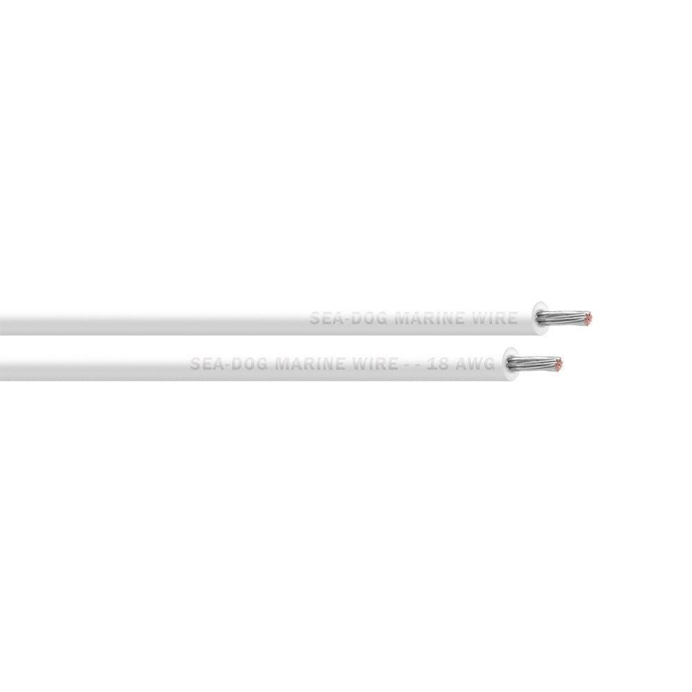 Sea-Dog 18 AWG White Primary Wire - 25'