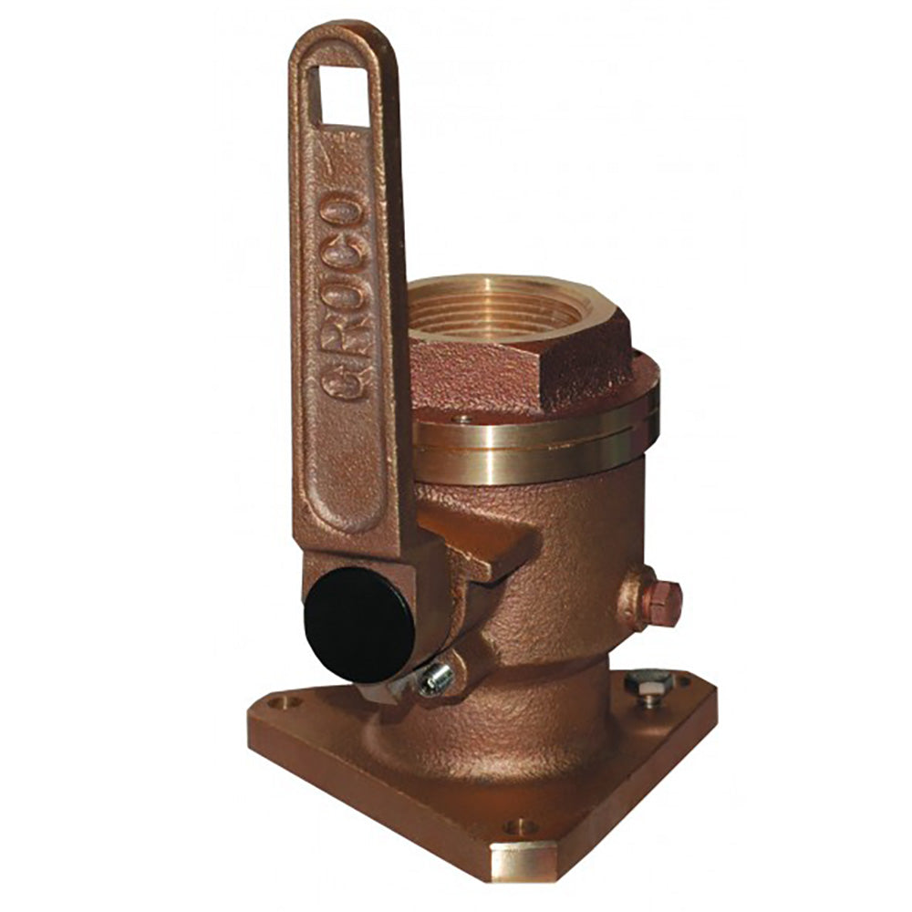 GROCO 4" Bronze Flanged Seacock