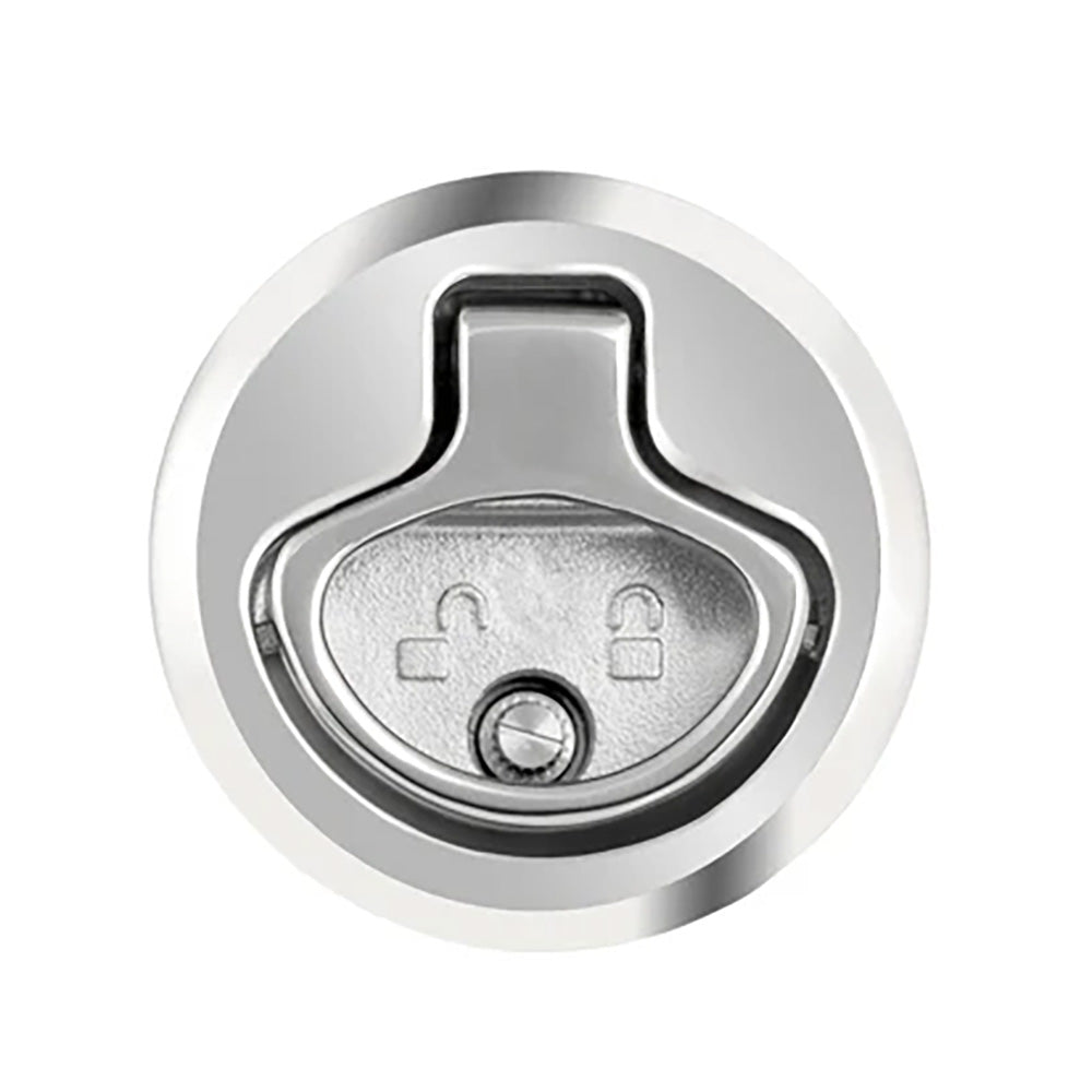 Whitecap 2" Beveled Locking Slam Latch w/Backing Plate