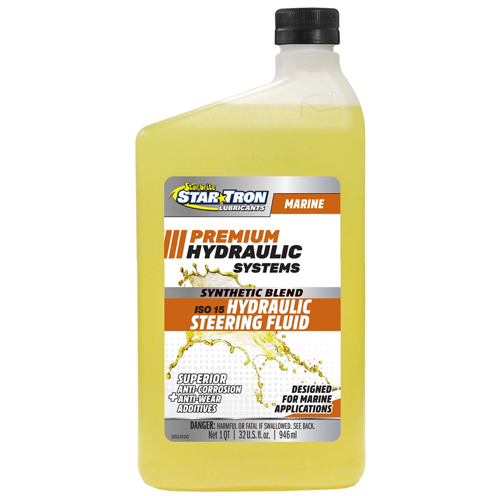 Star brite Hydraulic Steering Fluid - ISO 15 Marine Synthetic Blend - 32 oz