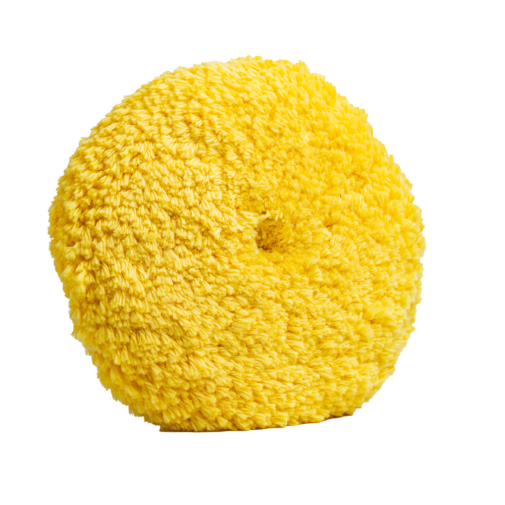 Lake Country Yellow Twisted Acrylic & Wool Pad 8" x 1.5" Quick Disconnect