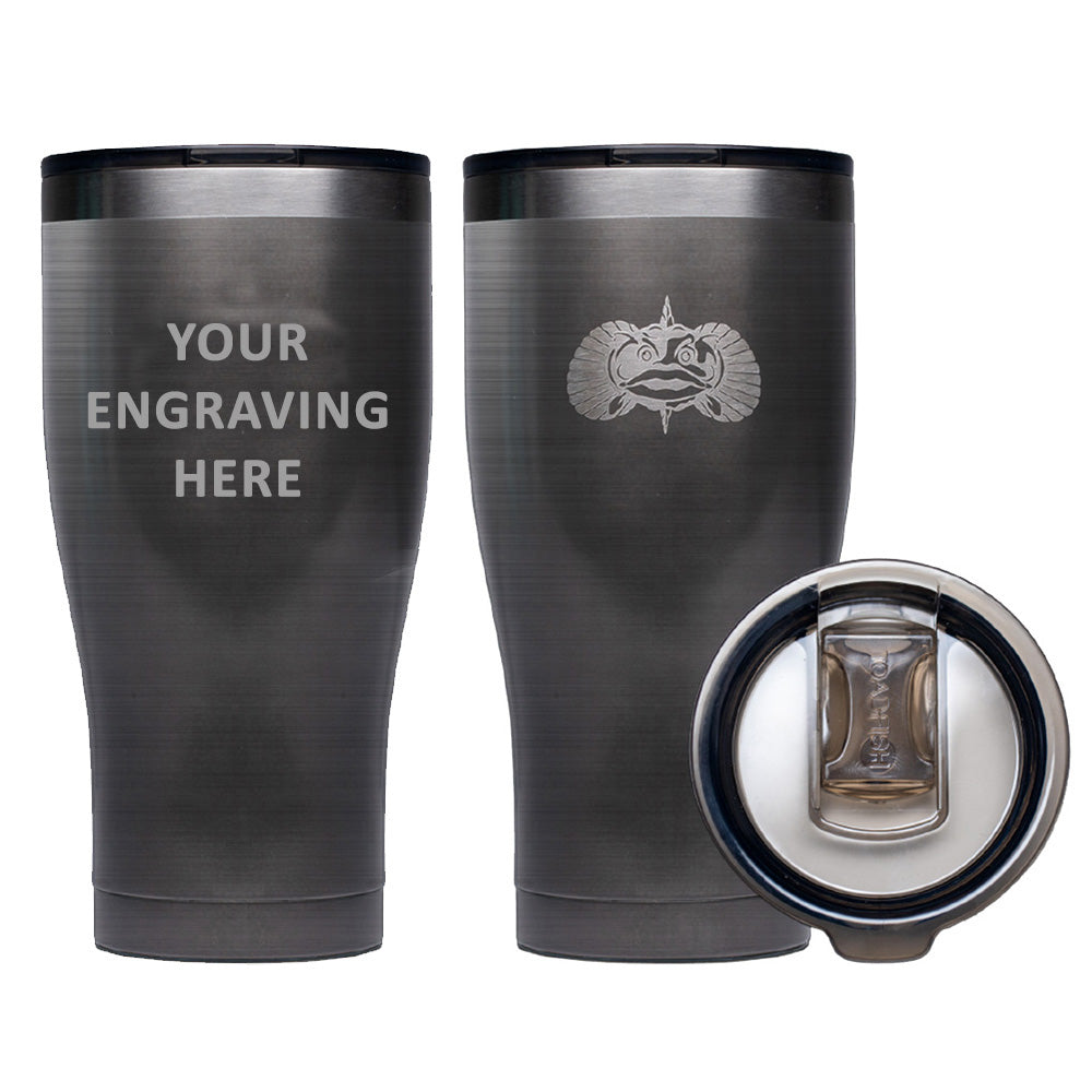 Toadfish Custom Engraved Non-Tipping 20oz Tumbler - Graphite *Minimum Order Quantity of 25