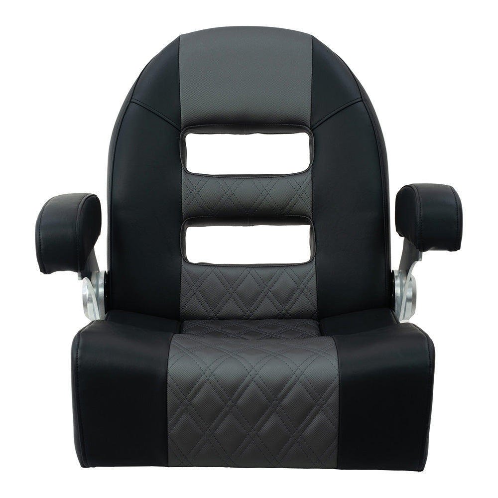 Springfield Console Helm Flip-Up - Black-Grey