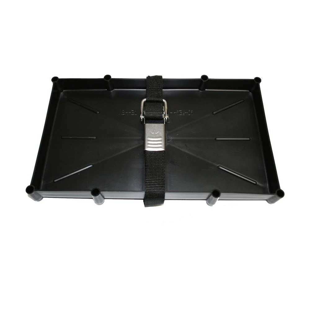 T-H Marine 31 Series Battery Holder Tray w/Stainless Buckled Strap