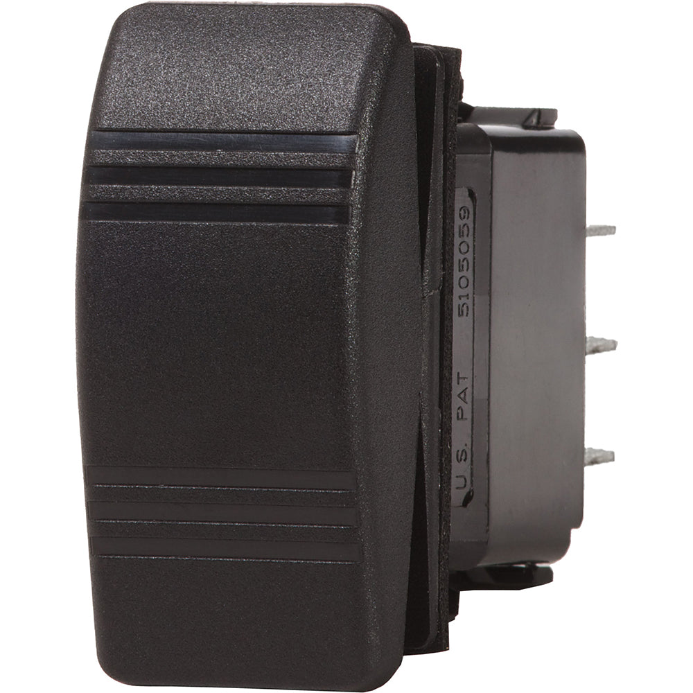Blue Sea 8288 Water Resistant Contura III Switch - DPST OFF-(ON) - Black