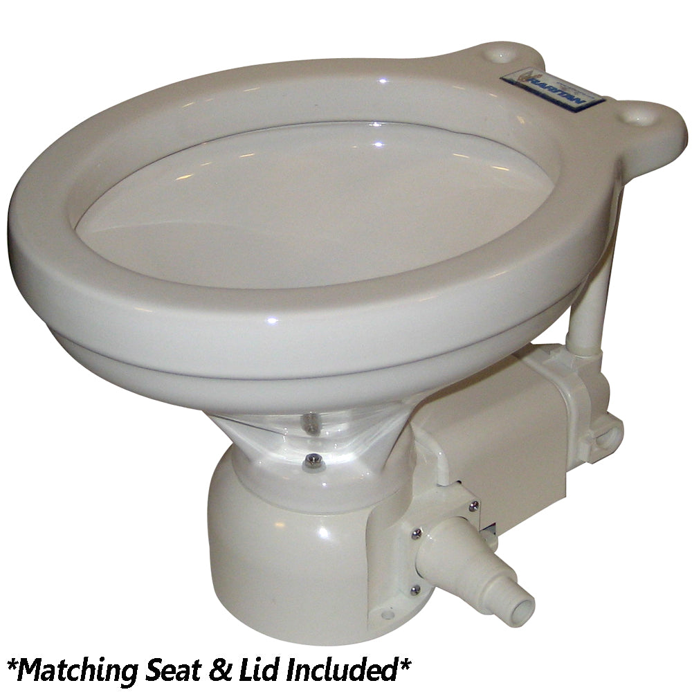 Raritan Sea Era QC Electric Toilet - Household Style - Integral Pump - Straight & 90° Discharge - 12v