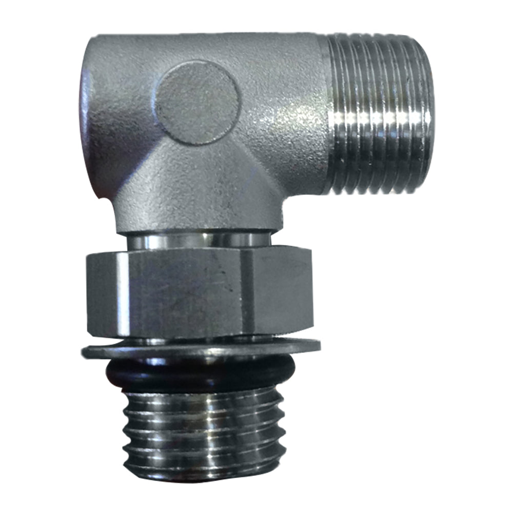 Uflex90° Adjustable Fitting f/Back of UP Series Helms - ORB 6 to 3/8" COMP