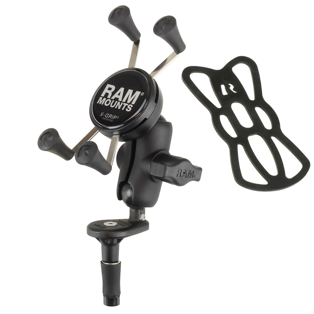 RAM Mount Fork Stem Mount w/Short Double Socket Arm & Universal X-Grip® Cell/iPhone Cradle