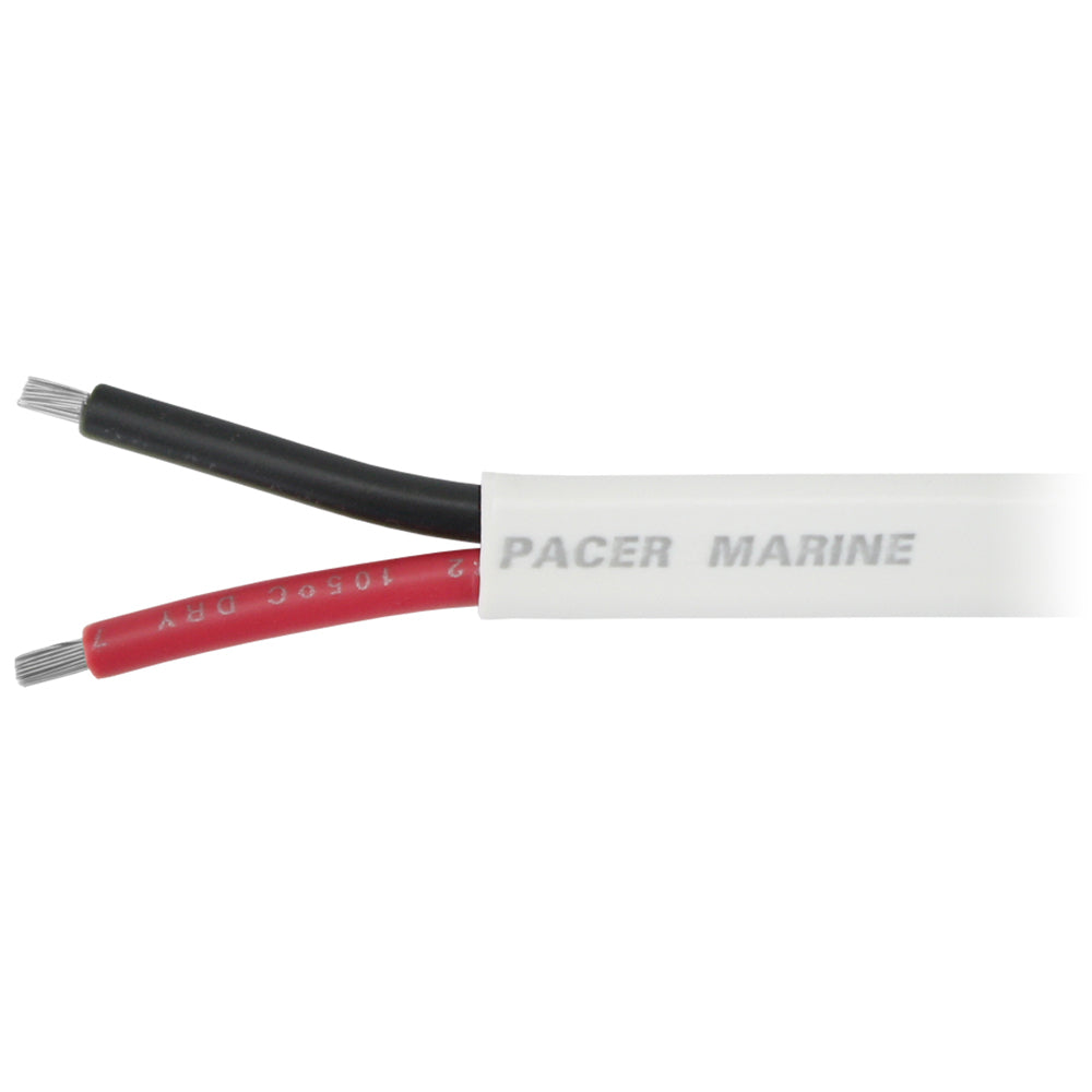 Pacer 12/2 AWG Duplex Cable - Flat Cable - Red/Black - 1,000'