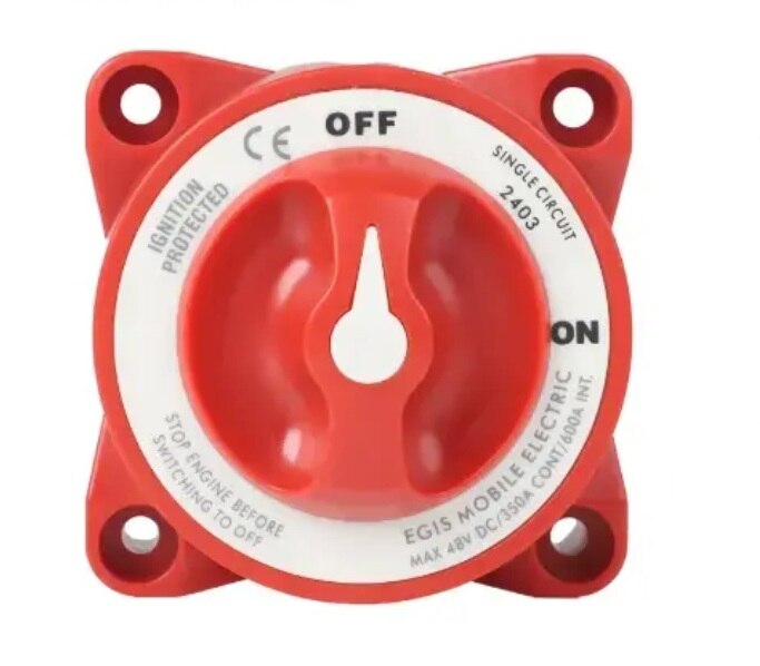 EGIS 2403 e-Series 350A Battery Switch Off/On