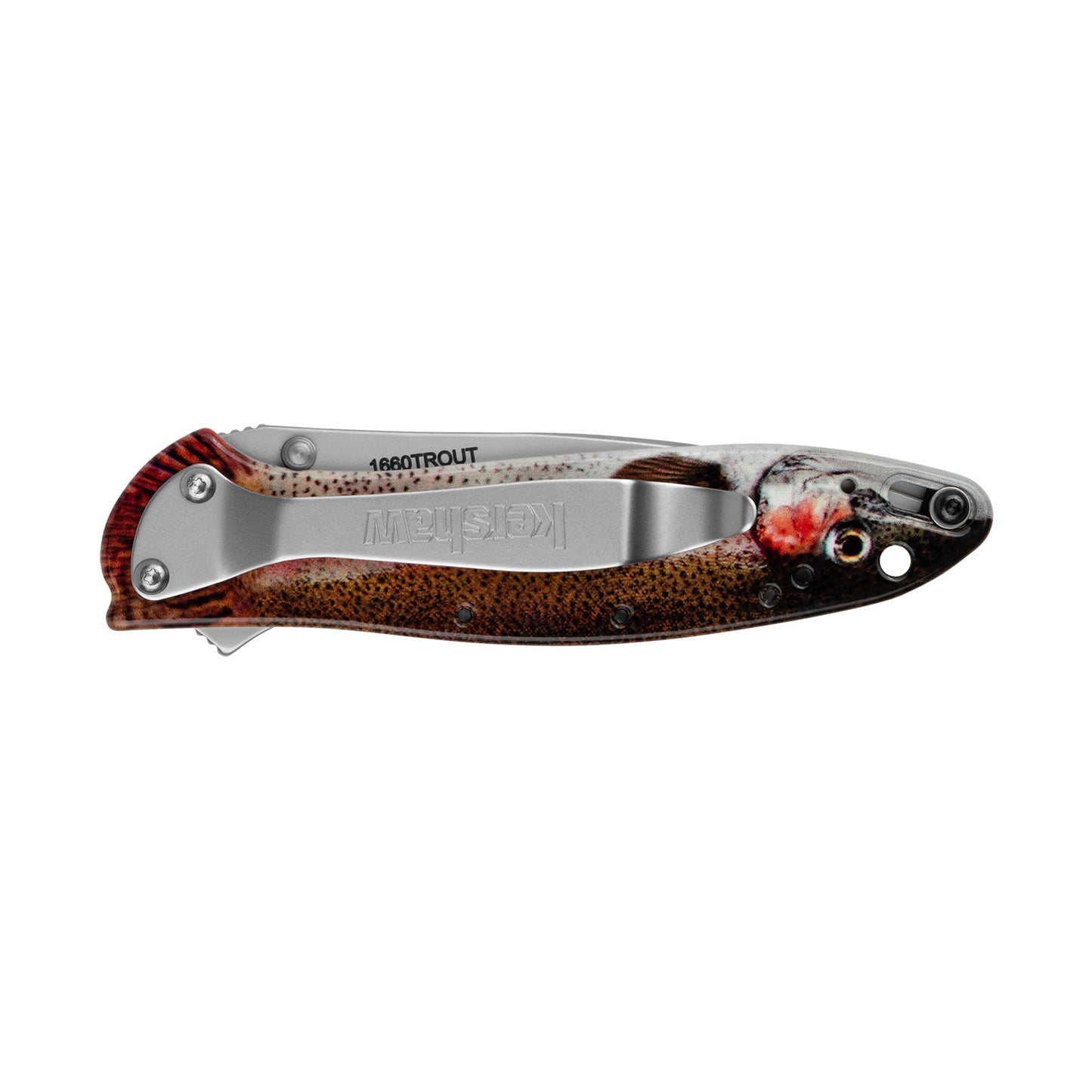 KERSHAW LEEK 3" RNBW TROUT/SILVER