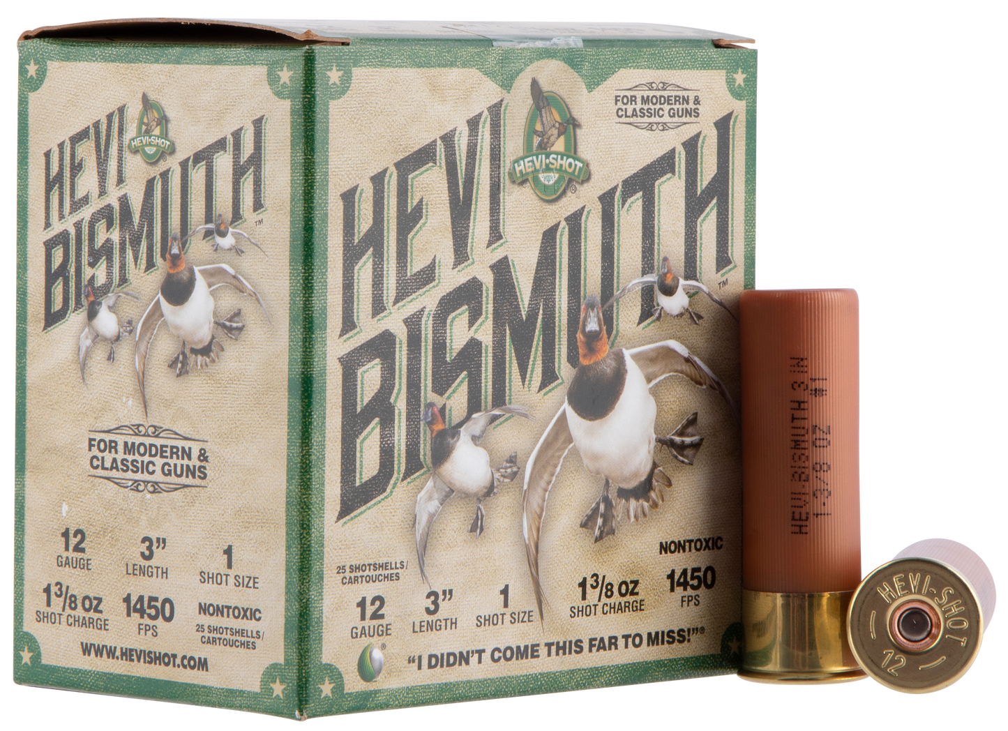 Hevishot Hevi-bismuth, Hevi Hs14001 Bismuth Wf 12 3in 1 13/8 25/10