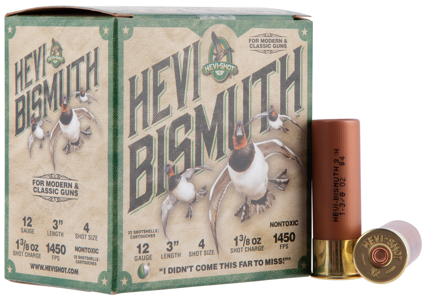 Hevishot Hevi-bismuth, Hevi Hs14004 Bismuth Wf 12 3in 4 13/8 25/10