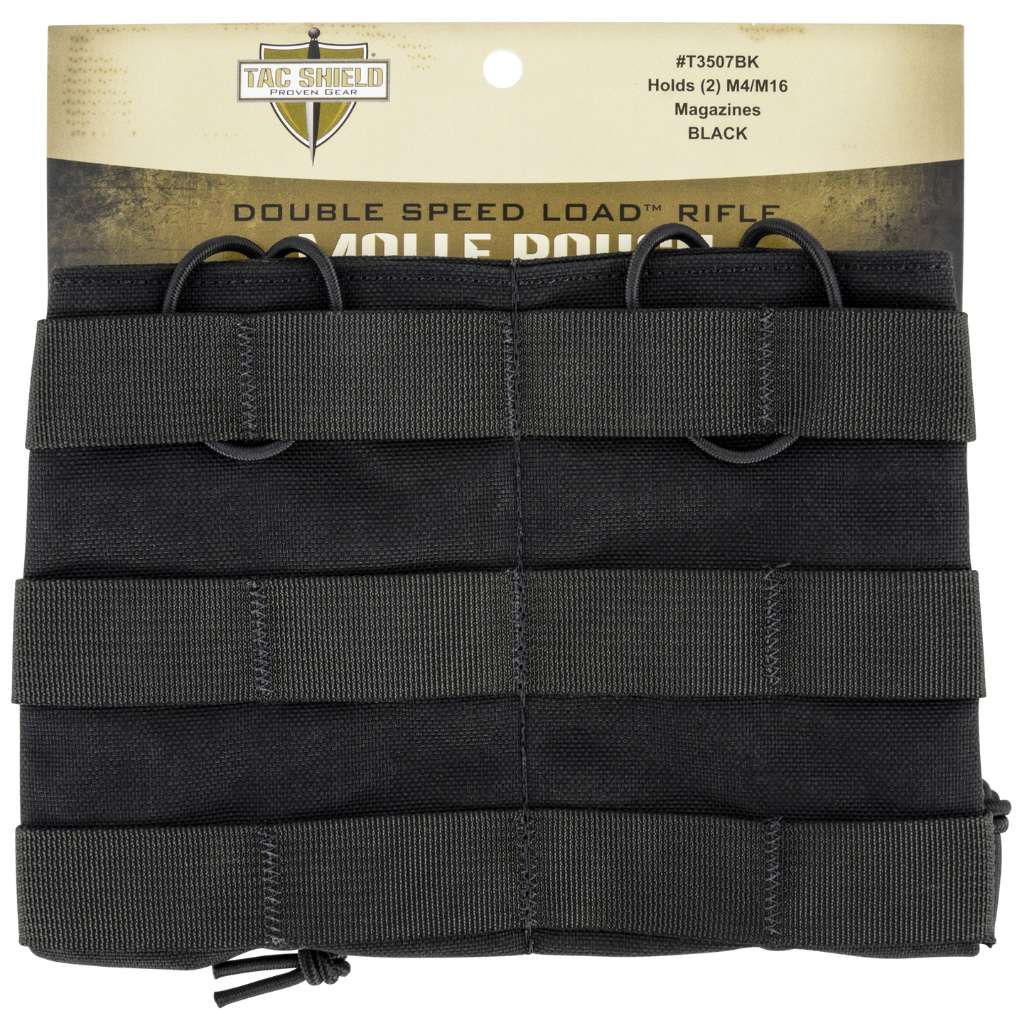 Tacshield (military Prod) Speed Load, Tacshield T3507bk Dbl Speed Load Rfl M-pouch Bk