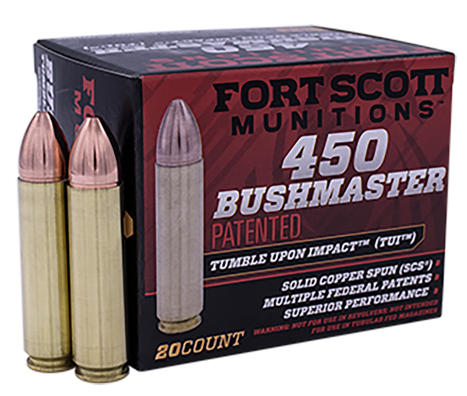 Fort Scott Munitions Tumble Upon Impact (tui), Fsm 450bm-250-scv 450bm 250gr Scs Tui 20/10