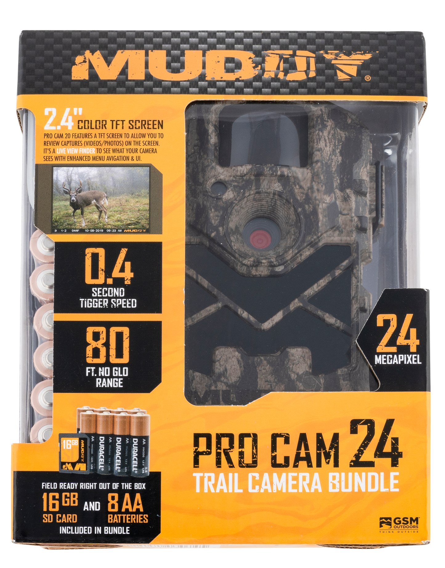 Muddy Pro-cam 24, Muddy Mud-mtc24vk Mtc24vk 24mp W 6aa 16sd Card