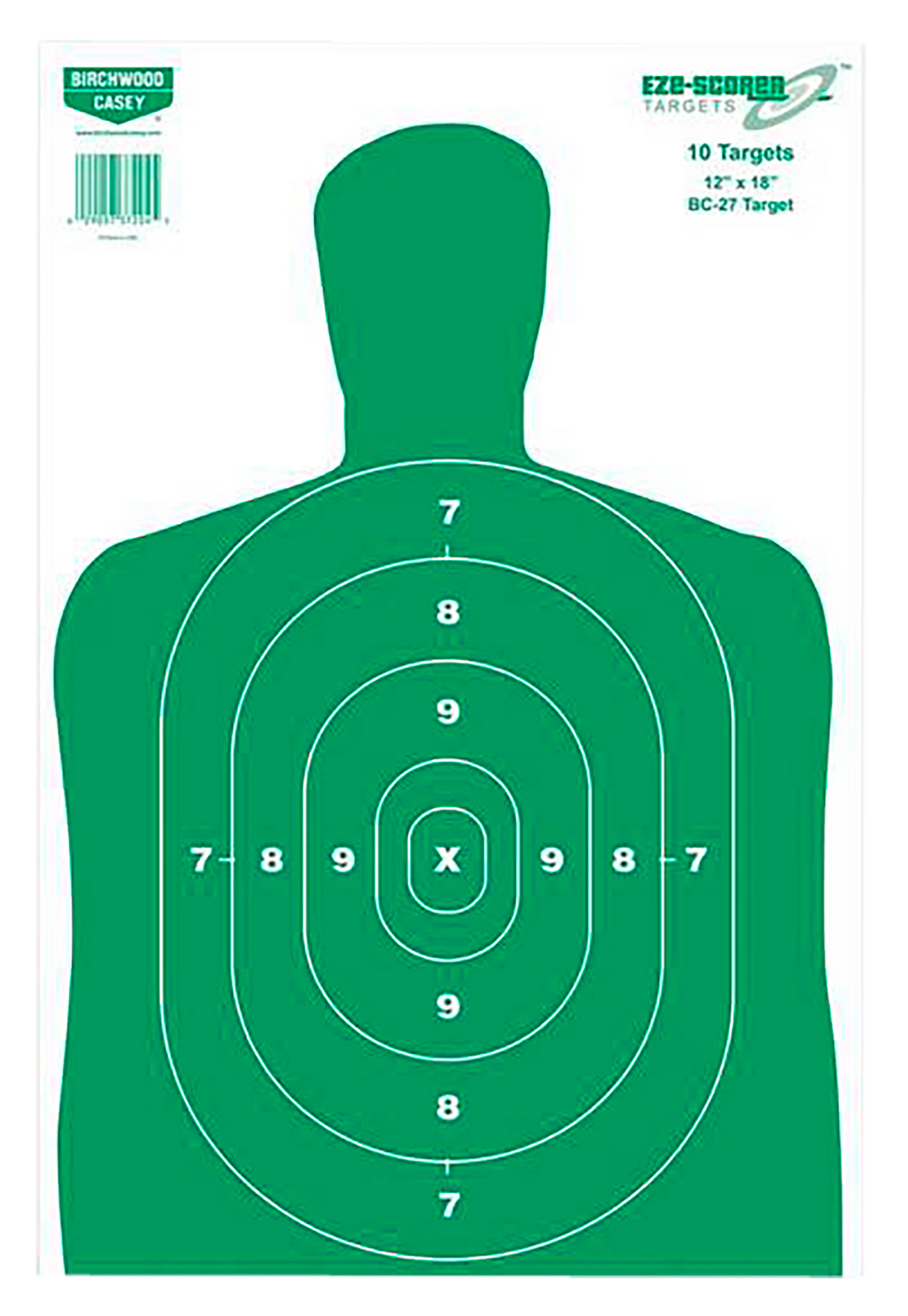Birchwood Casey Eze-scorer, Bir 37010 Eze-scorer 12x18 Bc27 Green Paper 100pk