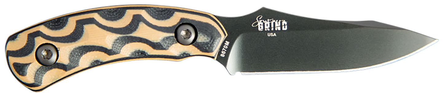 Diamondback Knifeworks Jackal, Sgrin Sg05080106-01 Jackl Blk-blktn Hndl Blk Shth