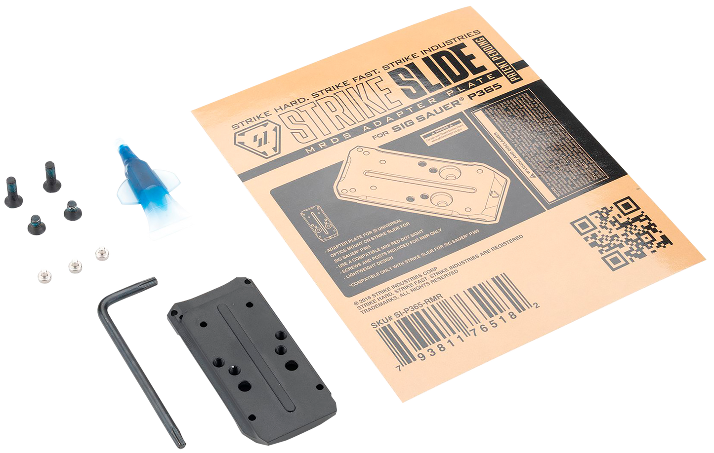 Strike Strike, Si P365-rmr P365 Mrds Adapter Plate