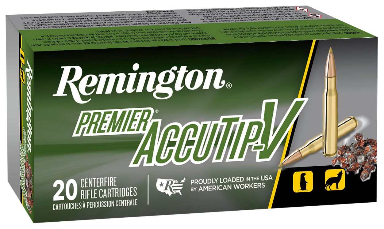 Remington Ammunition Premier, Rem 21202 224valk Accutipv Bt Tail 60gr 20/10