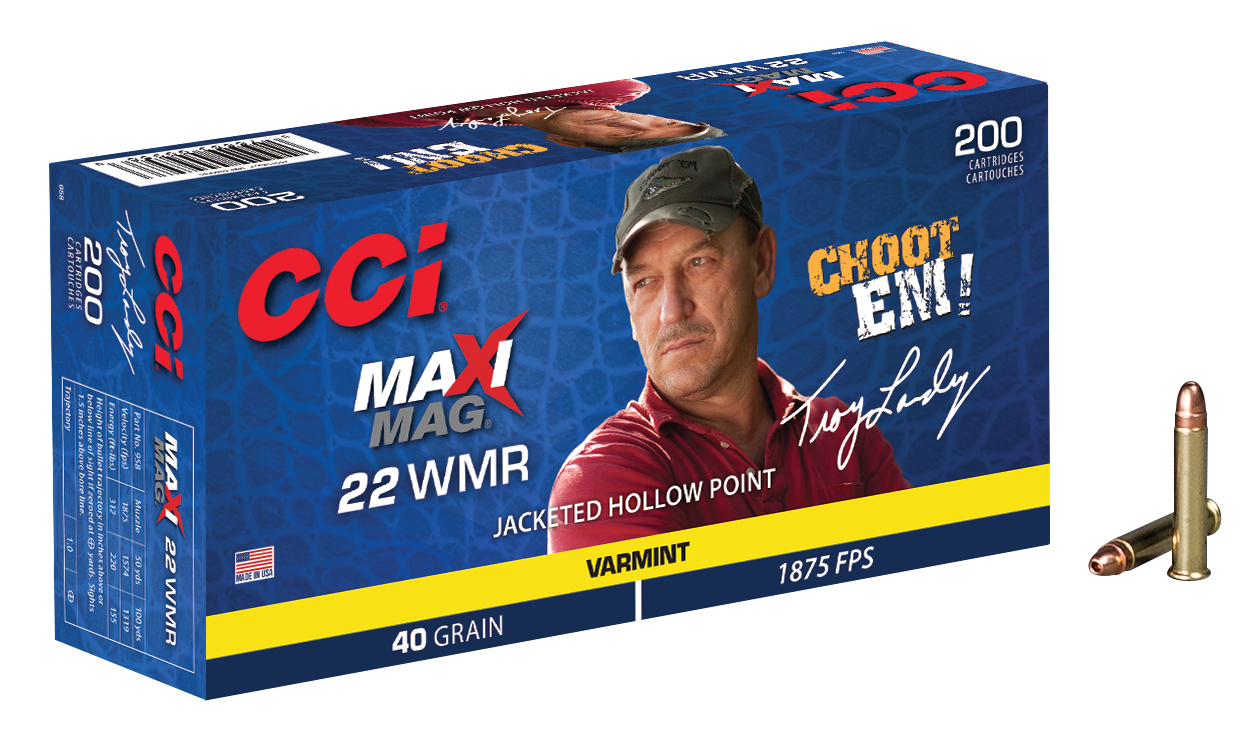 Cci Maxi-mag, Cci 958 22 Wmr Maxi Mag 40gr Jhp 200/10