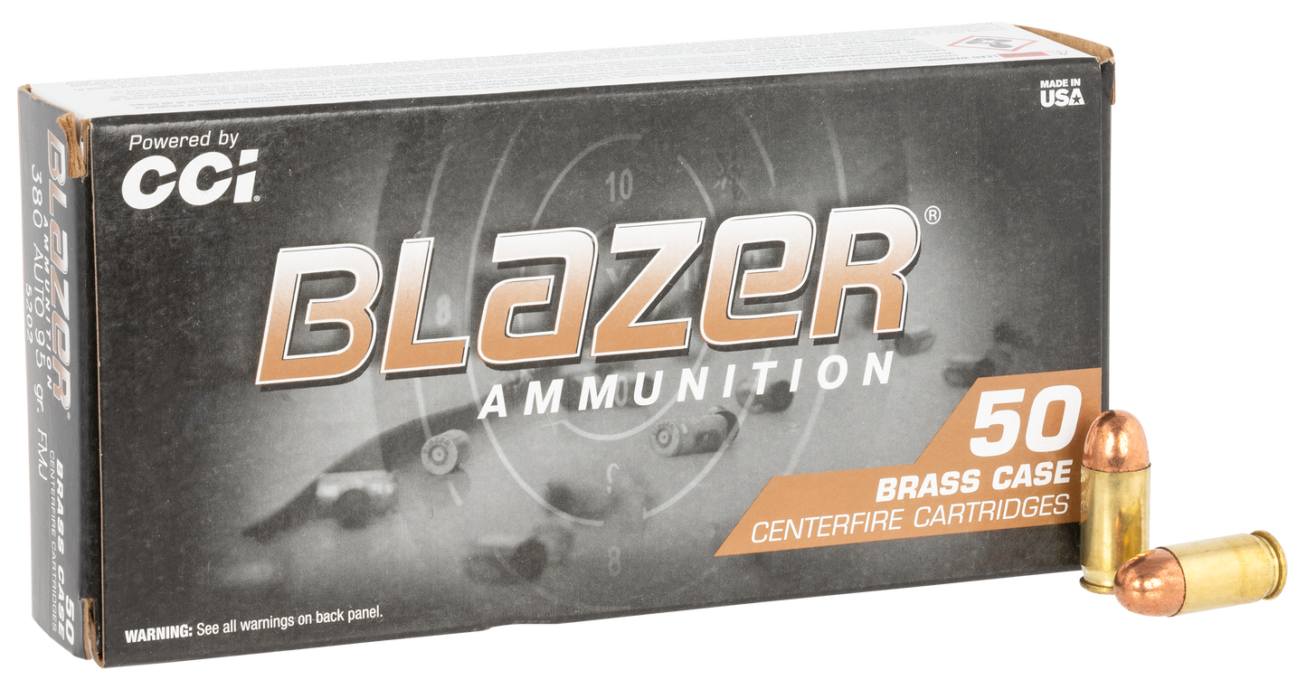 Cci Blazer, Cci 5202 Blazer Brass 380 95 Fmj 50/20