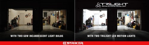 Striker Trilight Motion - Activated Garage/work Light