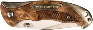 Old Timer Knife Ironwood Sprng - Asst 3" Bld W/nickle/slvr Caps