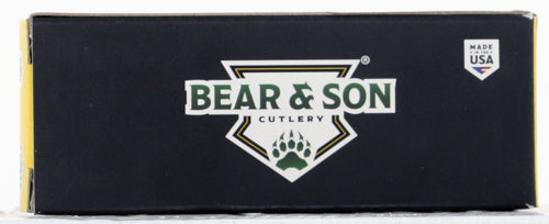 Bear & Son Slip Joint Folder - 1.5" Yellow/ss Aluminum Handle