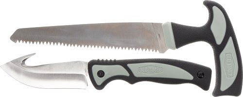 Old Timer Knife Hunter Kit W/ - Saw/gut Hook Knife & Sheath!