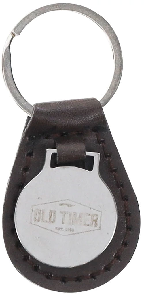 Old Timer Knife 33ot 2.48" - Blade W/leather Keychain Pq4<