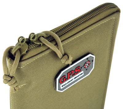 Gps Pistol Sleeve Large - Lockable Zipper Tan Nylon