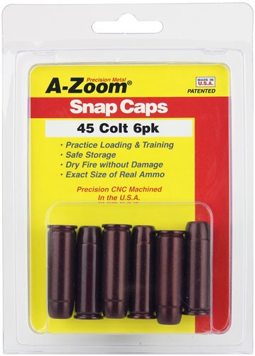 A-zoom Metal Snap Cap .45 Long - Colt 6-pack