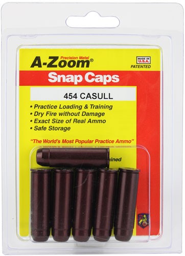 A-zoom Metal Snap Cap - .454 Casull 6-pack
