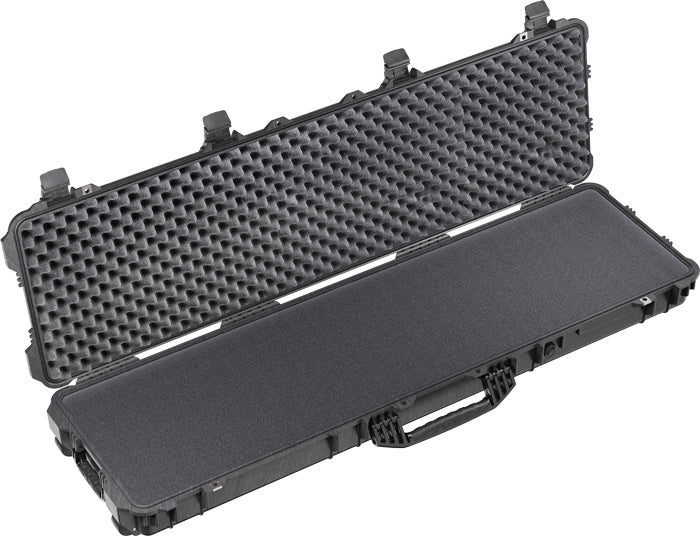 Pelican 1750 Case W/ Wheels - 3 Pc Foam Fits 48" Guns Black