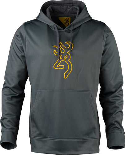 Browning Tech Hoodie Ls - Carbon Gray X-large*