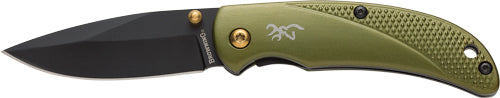 Browning Knife Prism Iii Fldng - Hunter 2.78" Blade Green Alum*
