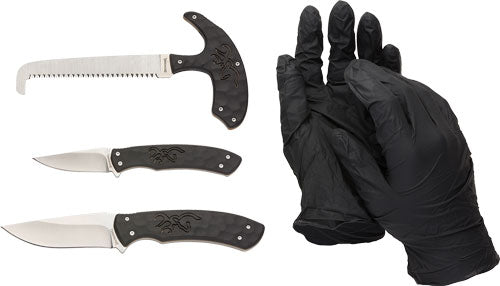 Browning Knife Primal Series - 4pc Set W/zippered Nylon Case