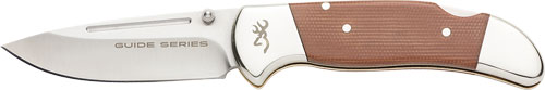 Browning Knife Guide Series - Fldr 3.38" Blade Micarta Hndl!