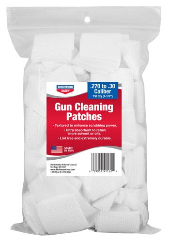 B/c Patch 1-1/2" Square - .26-.30 Calibers 750-pack