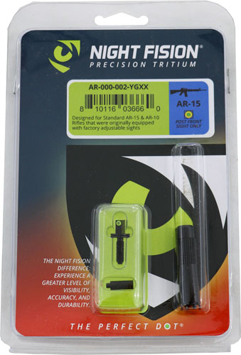 Night Fision Ar-15/10 Tritium - Adjustable Post Yellow Dot Sg